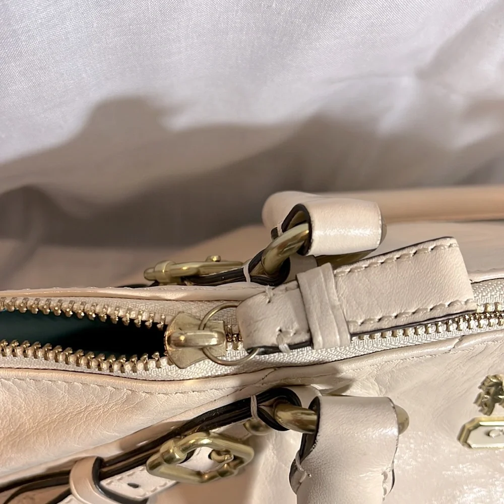 Coach Cream Satchel Bag - Picture 7 of 10